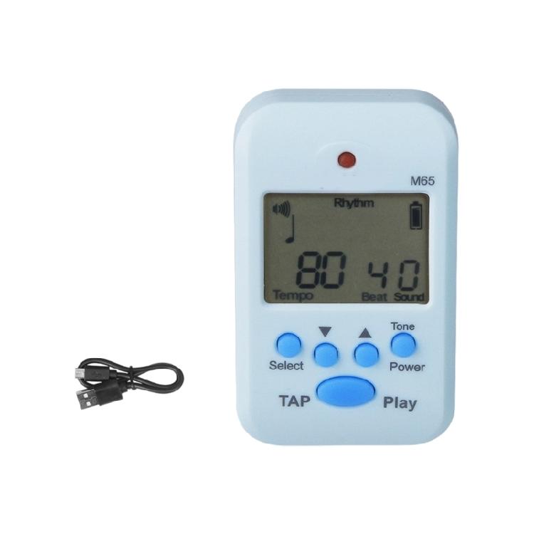 Electronic Metronome Tone Generator Tuner Clip on Tempos Metronome LCD Digital Rhythm Metronome for Professional Runners светло-синий