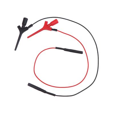 1Set Smd Ic Test Hook Clip Test Probe Internal Spring Silicone Cable Multimeter Test Leads Cable 2Mm Socket Ic Test Clip