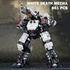 MOC Armure Mécanique Dieu de la Mort Blanc Briques de Construction Terre Errante Robot Mecha Armes Assemblage Briques Jouets pour Enfants Cadeaux