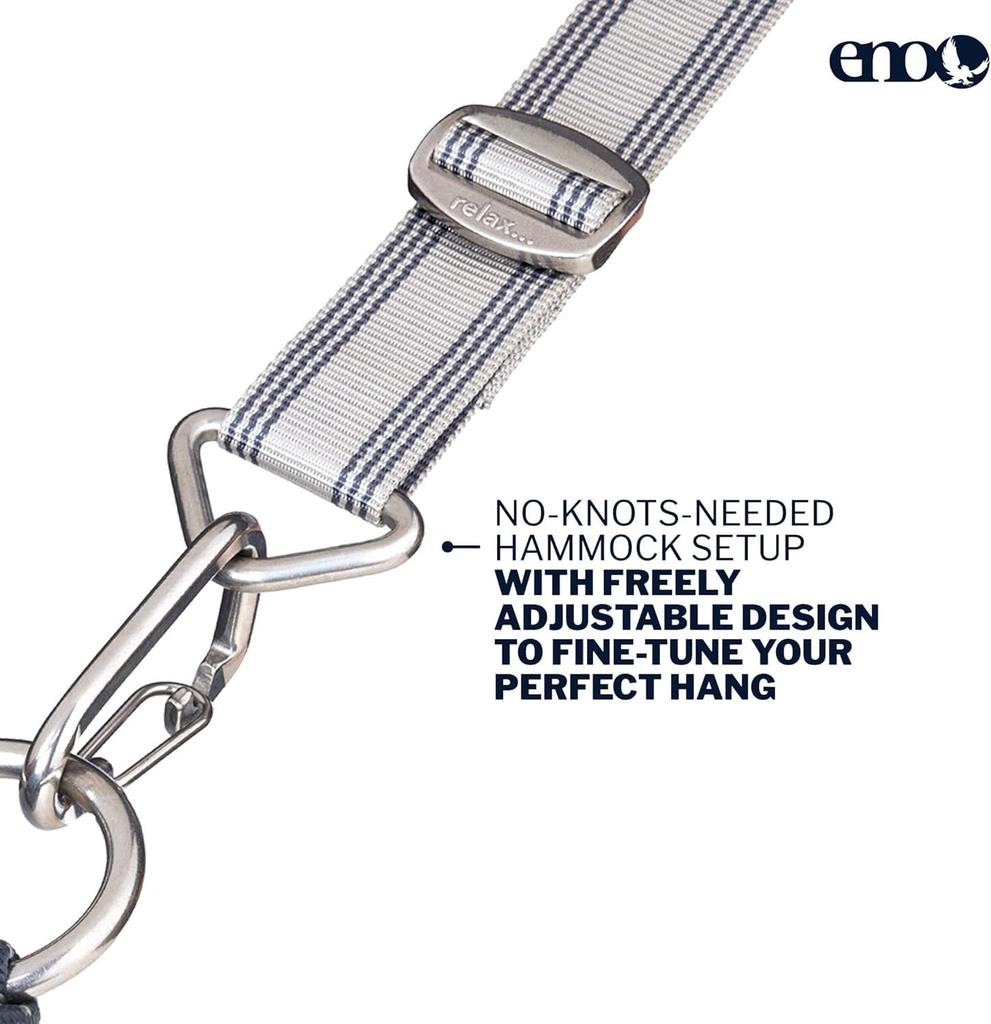 ENO Eagles Nest Outfitters Apollo Suspension System Gray/Charcoal