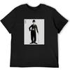WANGJIA Charlie Chaplin Tramp Mens Black T-Shirt Unisex Tee Clothing