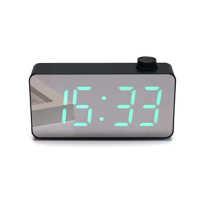 Electronic Clock Mirror Clock Electronic Digital Clock New Digital Mirror Clock Creative Knob Alarm Clock