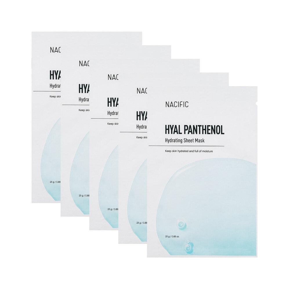 NACIFIC Hyal Panthenone Hydrating Sheet Mask X5