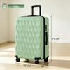 30Inch 77cm 98L Suitcase, ABS Hard Shell Checked Luggage, Green