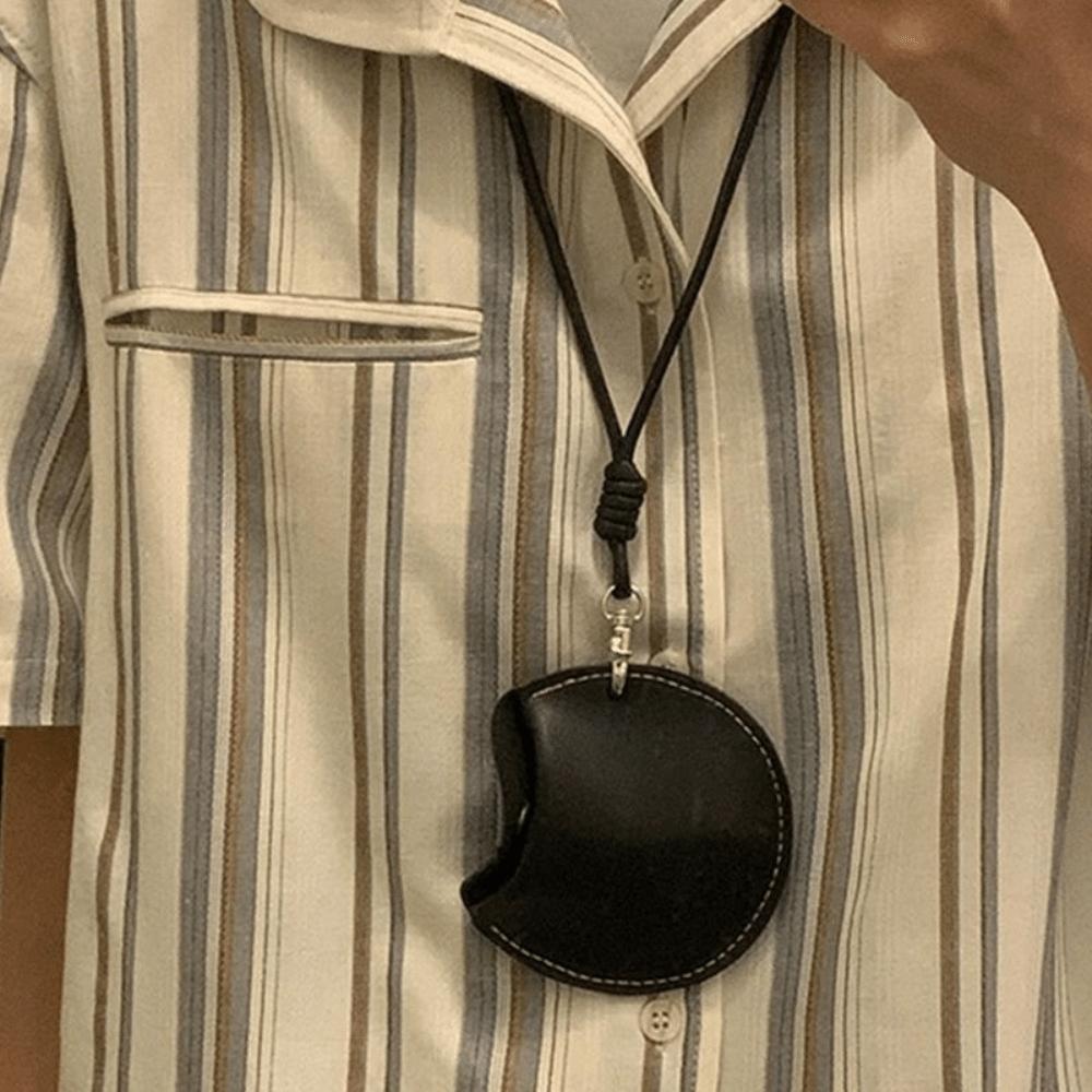 Pendant Hanging Neck Anti-loss Key Chain Sunglasses Headphone Clip Magnetic Leather Necklace  Girl