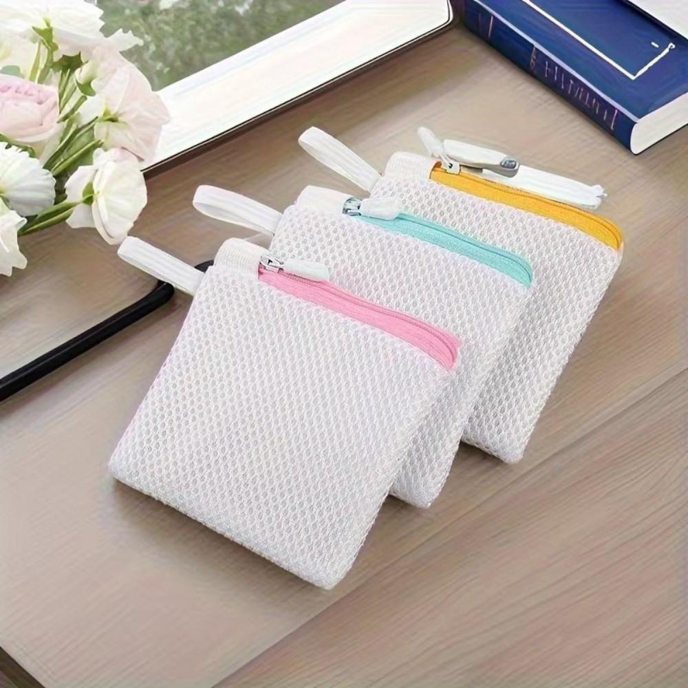 Single-Layer Machine Zipper Bag Mesh Scent Beads Special Bags Simple Small Mesh Laundry Bag  Travel