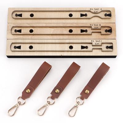 1 Stück Präzisions-Lederhandwerk Messerform - Langer Griff, Stahl Schneide- und Prägestempel Vorlage für DIY Lederbeutel Riemen