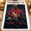 Flannel BlanketWest Bromwich Albion FC Custom Name Text Personalized Soft Warm Throw Blanket Home Decor Gift