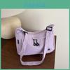 Street Style Nylon Compact Crossbody Bag With Inner Pocket For Commuting And Outings