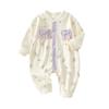 Baby-Mädchen-Strampler, Süßes Langarm-Baby-Einteiler-Outfit, Frühling Herbst Neugeborenen Krabbel-Strampler für Draußen