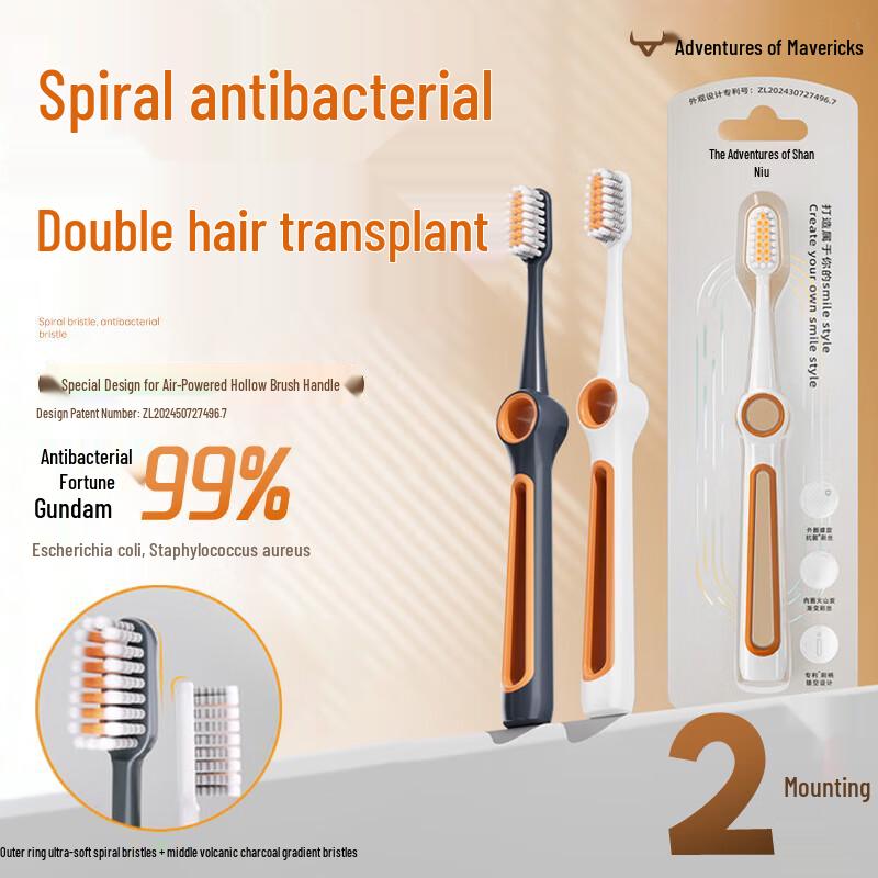 

Мягкая зубная щетка с двойным действием «Приключения Бычка» (2-Pack)