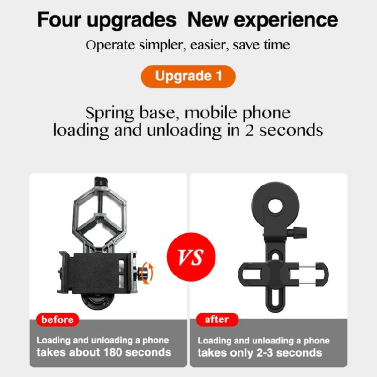 Light Weight Portables Phone Brackets Telescopic Observation Phone Mount for Camping & Uranological
