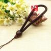 Handcrafted Thick Rope Jade Pendant Bead Lanyard for DIY Weaving
