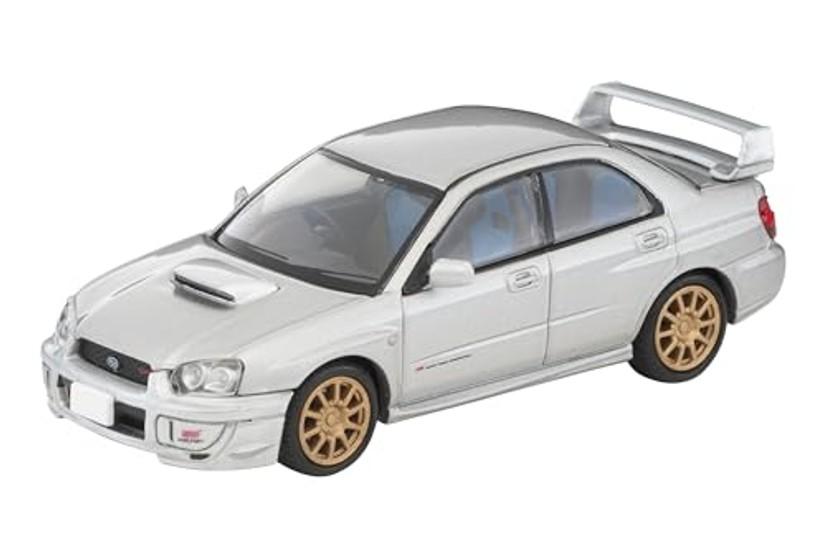 TOMYTEC Tomica Limited Vintage Neo 1/64 LV-N336b Subaru Impreza WRX STi Silber 2003 Modell Fertigprodukt 334460