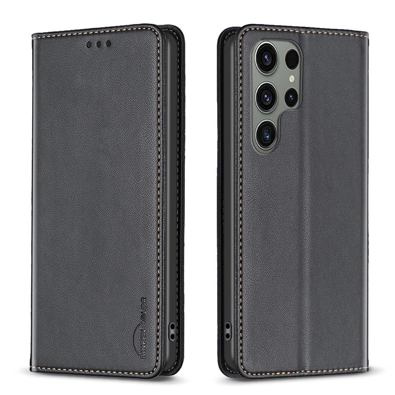 For Samsung Galaxy S24 Ultra Case Magnetic Flip Phone Case On For Funda Samsung S 24 S24Ultra S24 Plus Leather Card Cover Coque