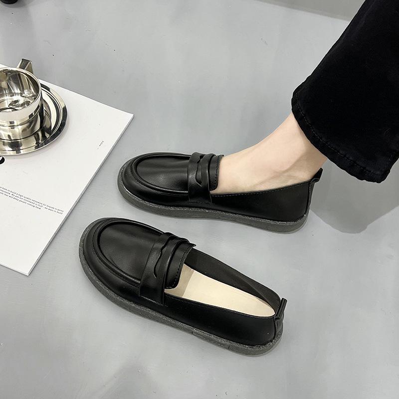 

Неустающие ноги, женская обувь на мягкой подошве для работы, профессии, удобные одинарные туфли для долгой носки, черная рабочая обувь, маленькая кожаная обувь на плоской подошве 35 чёрный