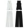 Kaslead New Women clothes Western Style Slim fit Simple Vest Casual Trousers 3437198 3436198