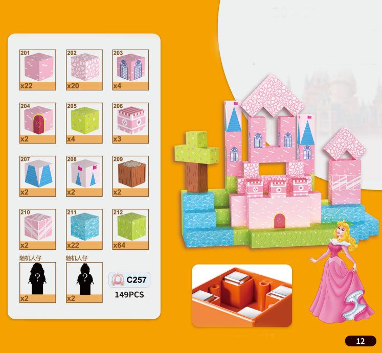 Magnetic Blocks Princess Castle World Creative Magnetic Building Blocks Stem Preschool Learning Sensory Toys Birthday Gift