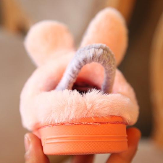 Kids Cartoon Bird Penguin Coral Velvet Soft Non Slip Slippers Home Warm Shoes