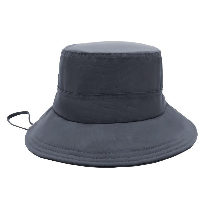 Summer Small Brim Quick-drying Bucket Hat Women's Outdoor Camping Anti-splashing Sun Hat Anti-ultraviolet Fishing Sun Hat Men