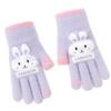 Cartoon Winter Gloves For Kids Aged 2-5 Year Soft Fleeces Materials Cold Weather Protecting Indoor Outdoor Activity