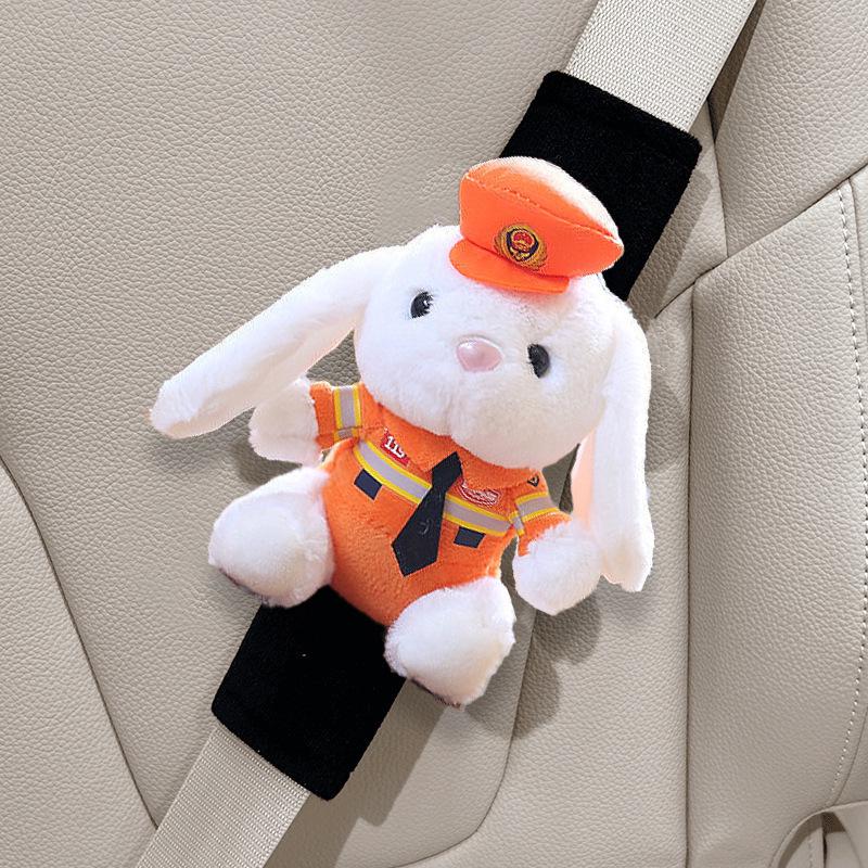 Cartoon Bear Plush Seat Belt Shoulder Pad