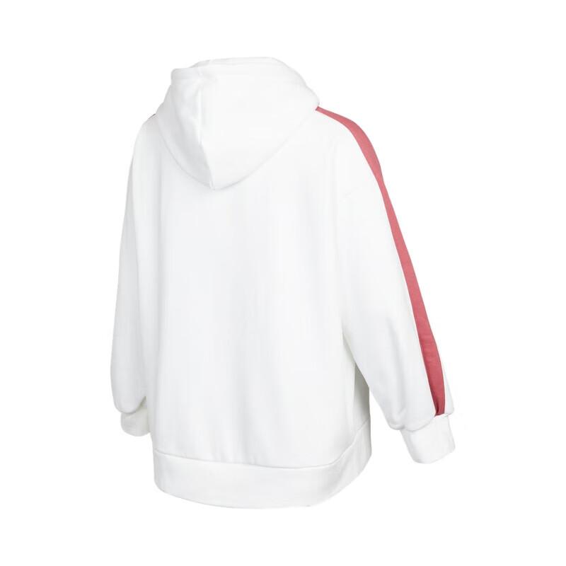Puma Seria Sportstyle Bluza z kapturem z grafiką liter kontrastowa Długi rękaw Bluza Damskie Top Biały 536184-02