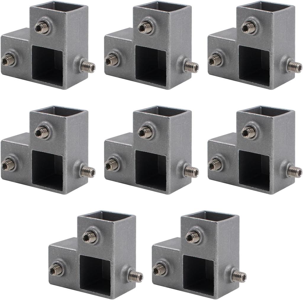 Grauer 25mm Rohrverbinder T-förmig 3-Wege-Design Präzise Passform Einfache Montage Kompakt Leicht DIY Möbel