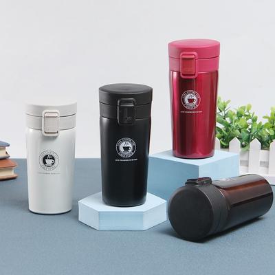 Stainless Steel Thermos 380/500ml Coffee Cup Bounce Vacuum Cup Double Layer Tea Mug Drinking Cup Water Cup Office Business Cup