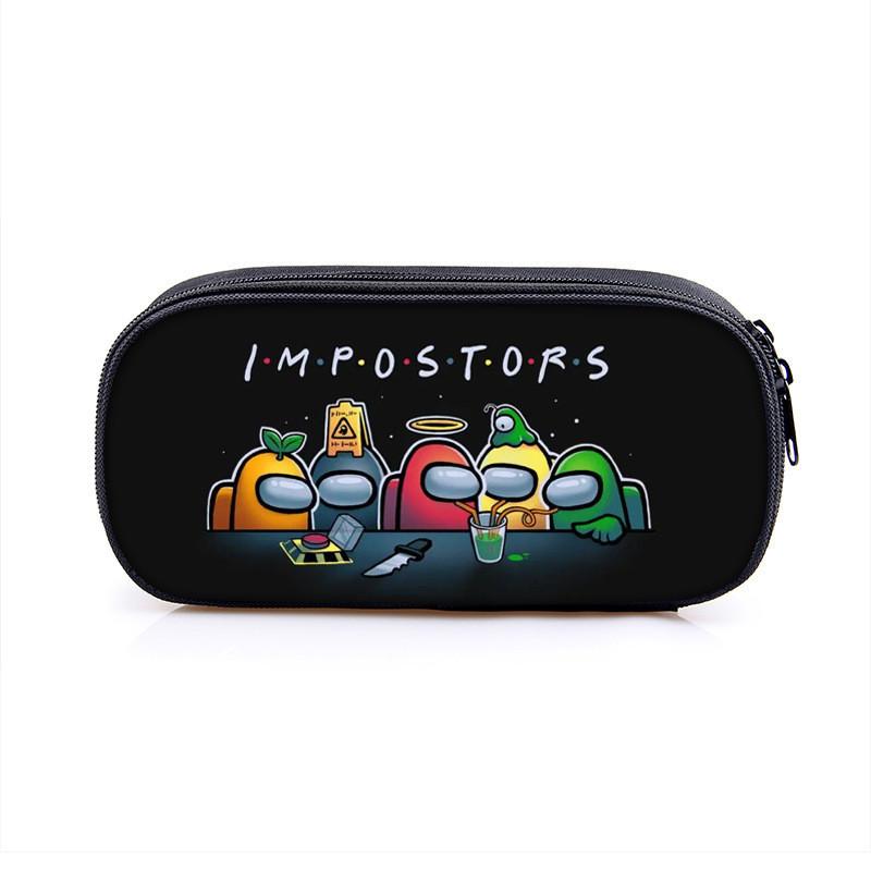 Among Us Space Themed Pencil Case With Polyester Material For Students And Kids