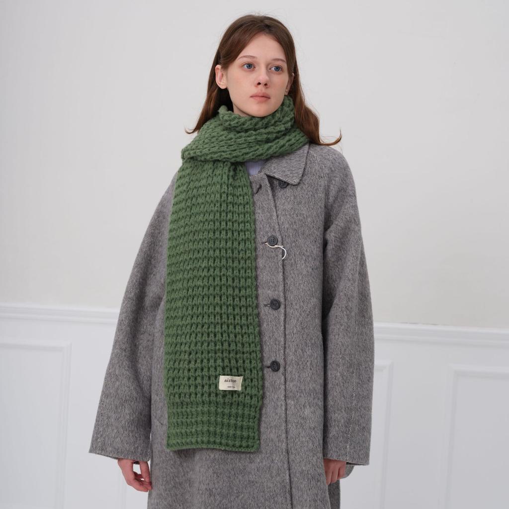 Knitted Scarf Women's Winter Thickened Warm Soft Solid Color Couple Scarf Shawl Scarf