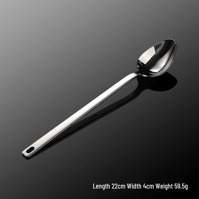 Qianxing Stainless Steel Long Handle Pointed Spoons - 5 Pack