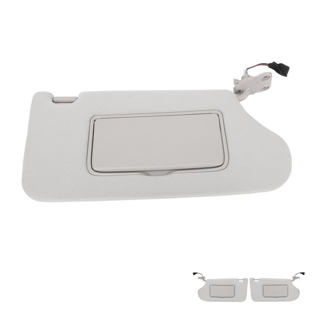 Sun Visor Replacement with Mirror and Makeup Light Stylish Grey Effective Sun Shielding Visor Board 