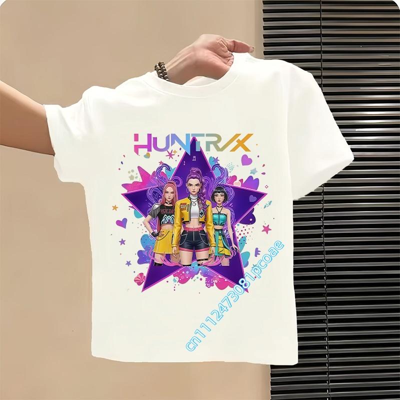 Style Children's Pure Cotton Short-Sleeved Cartoon Printed Summer T-Shirt - Girls' Casual Shirt for Leisure, Boys' Sports Shirt