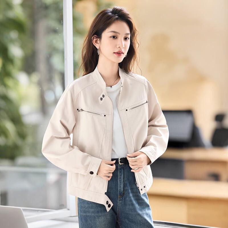 Sybilla Women's Loose Fit Round Neck Jacket