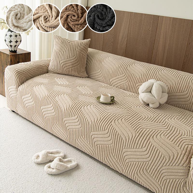 

1PC-Non-slip, thickened, elastic, and minimalist sofa cover, fully wrapped, universal, anti-cat scratch, suitable for all season 145X185cm хаки