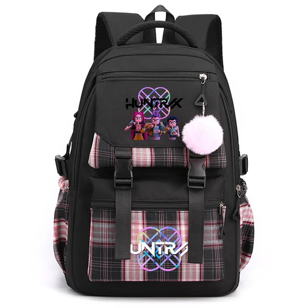Cartoon K-Pop Printed Large Capacity Backpack for Teenger Student Girl Boy Schoolbag Bookbag Kid Gift Women Waterproof Travel Bag Rucksak