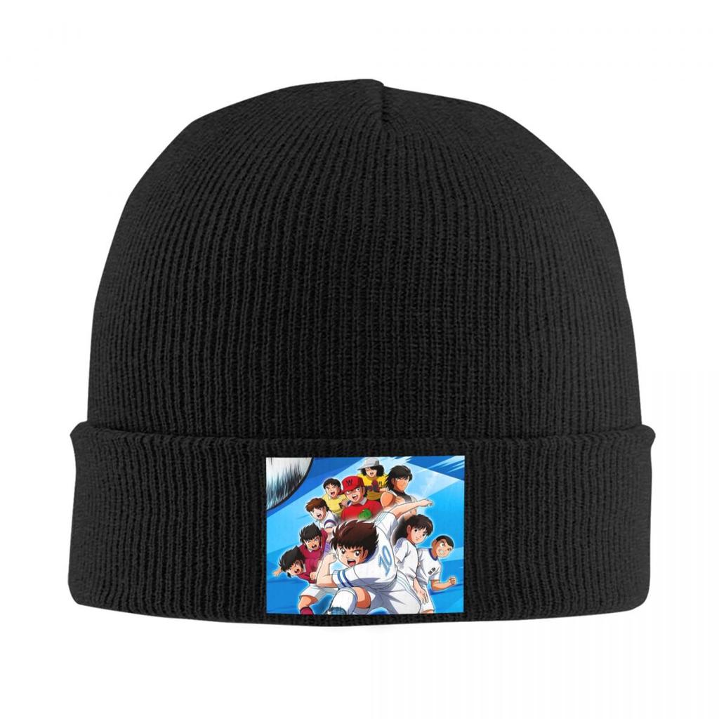 Japan Football Unisexga Captain Tsubasa Warm Knitted Cap Fashion Bonnet Hat Autumn Winter Outdoor Beanies Hats for Unisex Women Adult