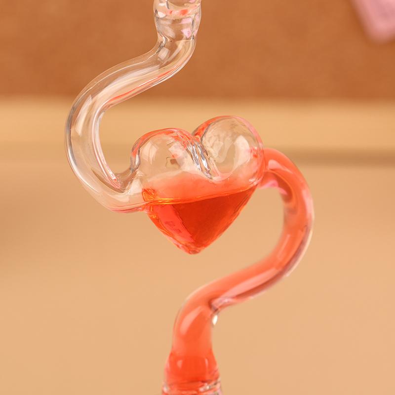 Children Educational Toys Science Energy Museum Toy Love Meter Hand Boiler Thermometer Spiral Glass