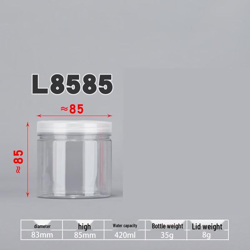 Yunrui Transparent Round Plastic Food Storage Jars