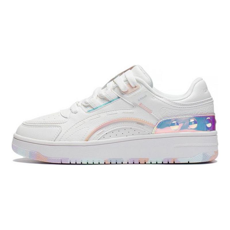Li-Ning Lightweight Durable Low-Top Skate Shoes Women Sneakers Cloud-White AGCS248-1
