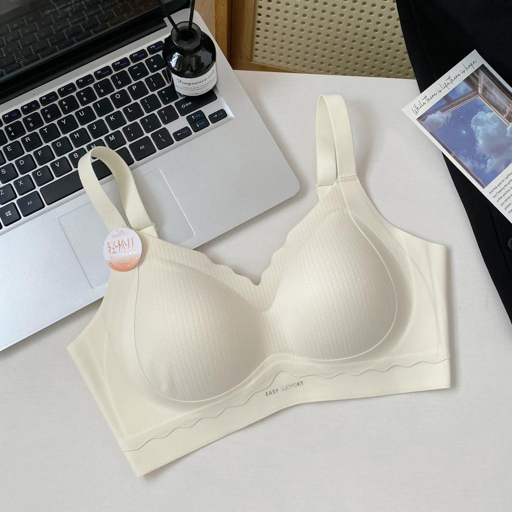 Anti-gravity lift without marks Comfortable soft support Gathering anti-sagging sports No steel ring bra