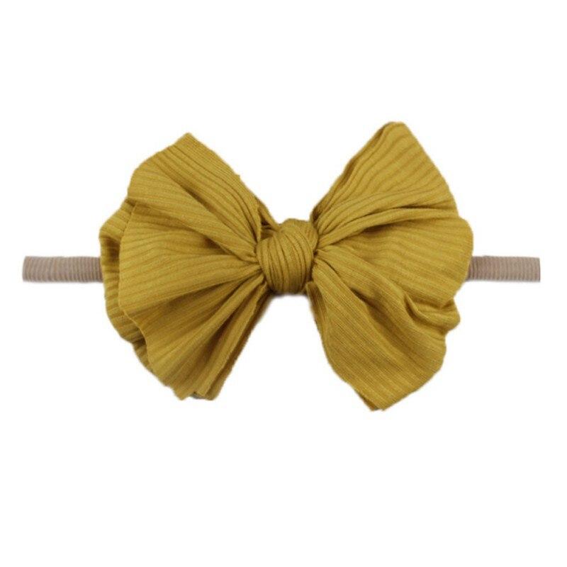 Pinces à cheveux avec nœud imprimé pour bébé, pinces à cheveux élastiques, bandeau mignon, bandeaux en Nylon