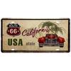 Vintage Pin Up Metal License Plate Sign 15x30cm