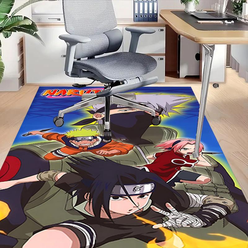 1pc Naruto Adventure Begins Carpet for Playroom Bedroom Living Room Sofa Home Decor,kids Game Area Rug Non-slip Floor Mat Y723119