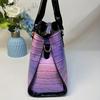 3pcs Women's Luxury Handbag Suitable for Weddings, Parties, - Detachable Strap & Zipper Closure, Shiny / Pattern Purses
