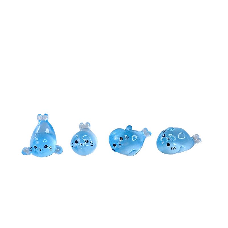 Nová DIY Kreativní Miniaturní Svítící Ozdoba s Mládětem Tuleně