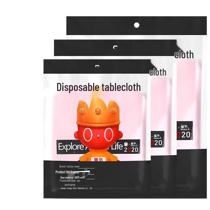 Packung mit 10 Einweg-Tischdecken aus Kunststoff - Rechteckig & Rund, Anti-Verschüttungsfolie