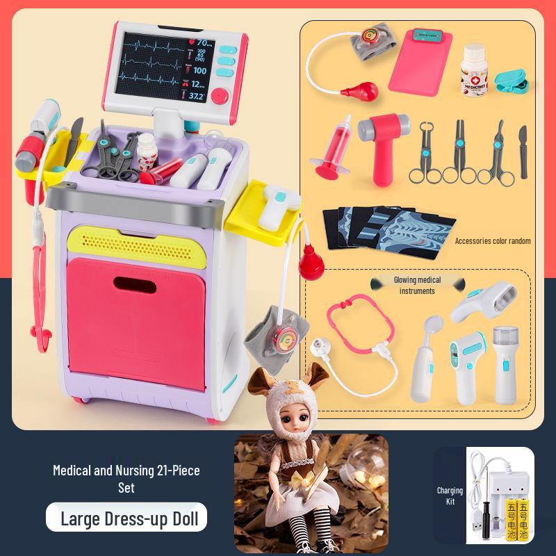 Kids' Doctor & Nurse Playset - Dollhouse Medical Kit for Kindergarten
