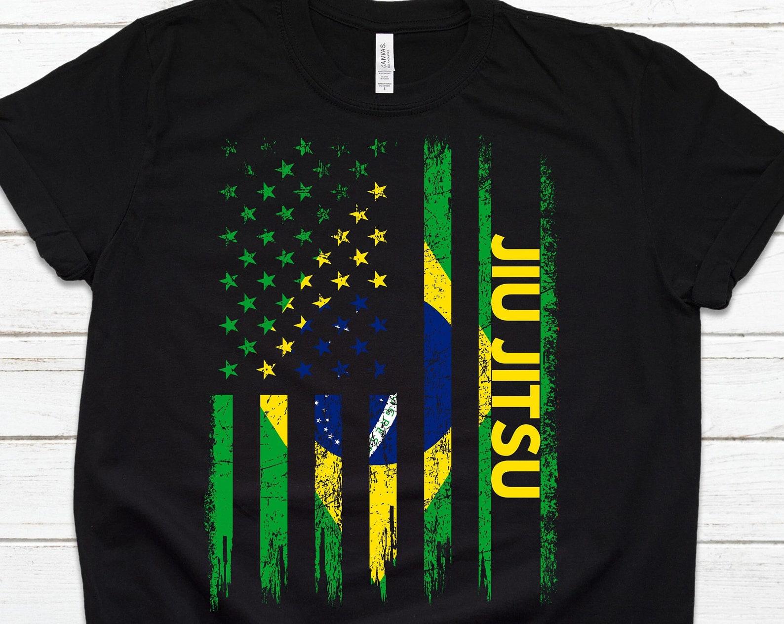 Jiu Jitsu Shirt | American Flag Shirt | Gym T shirt | Jiu Jitsu Gift | MMA T shirt M